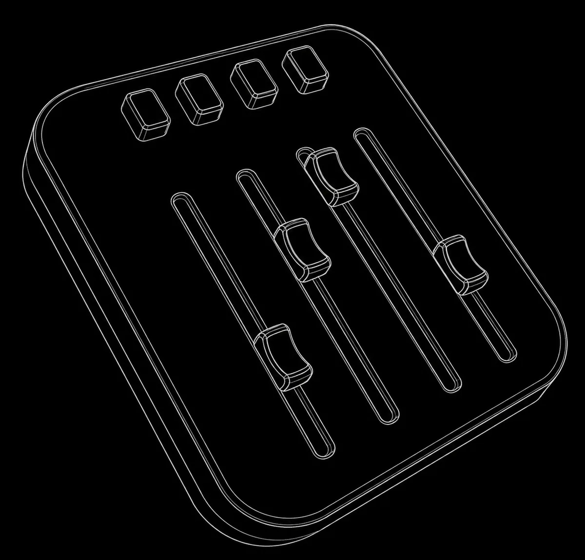 Line-art mixer with sliders